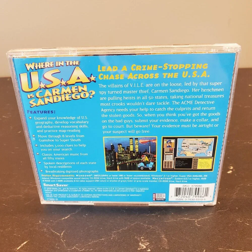 Where in the World is Carmen Sandiego? PC Game.